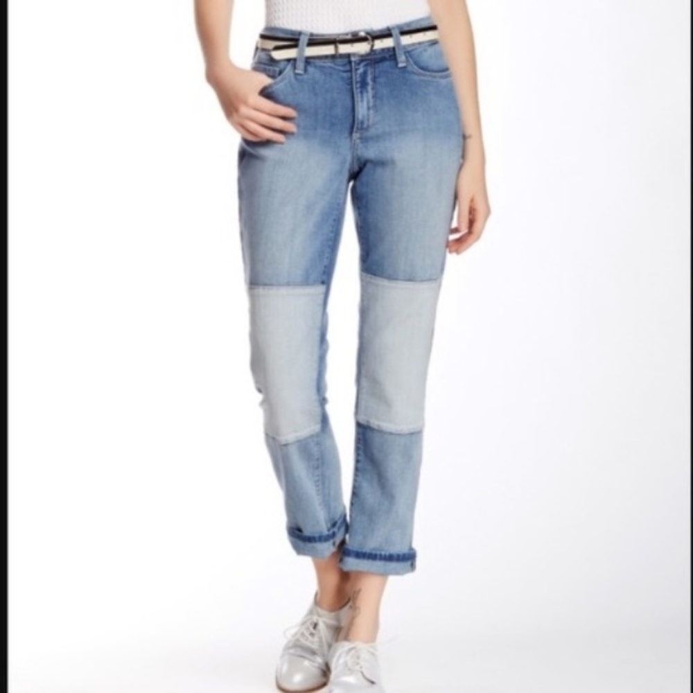 NYDJ Patchwork Crop Ankle Skinny Jeans